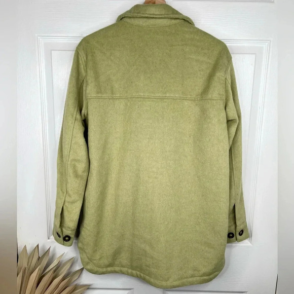 Thread & Supply Women's Sage Green Shacket Size S Button-Up Casual Jacket - Picture 3 of 13